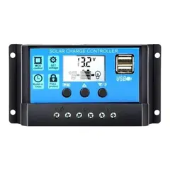 GENERICO - Regulador Controlador Carga Solar Digital 12v 24v 30a