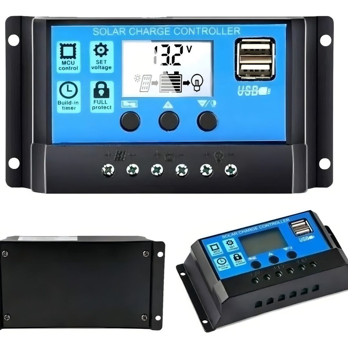 GENERICO - Regulador Controlador Carga Solar Digital 12v 24v 30a