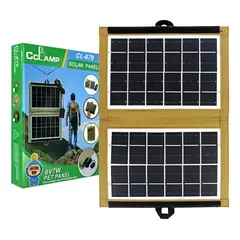 GENERICO - Panel Solar Portátil CcLamp 7W Carga USB Inalámbrica Ajustable