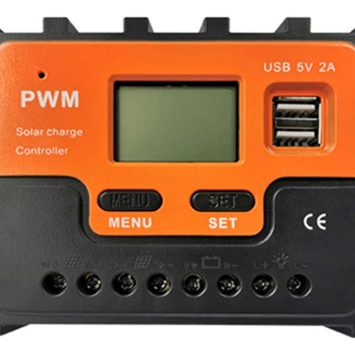 GENERICO - Regulador Carga Solar Controlador Digital 12v 24v 30a 2 Usb