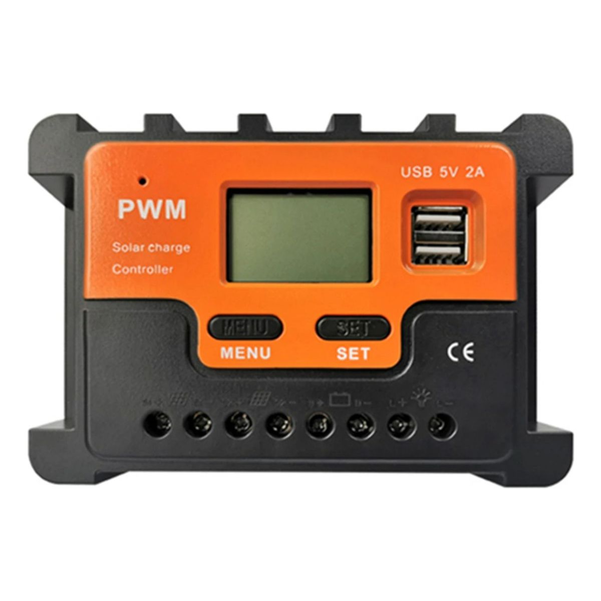 GENERICO - Regulador Carga Solar Controlador Digital 12v 24v 30a 2 Usb