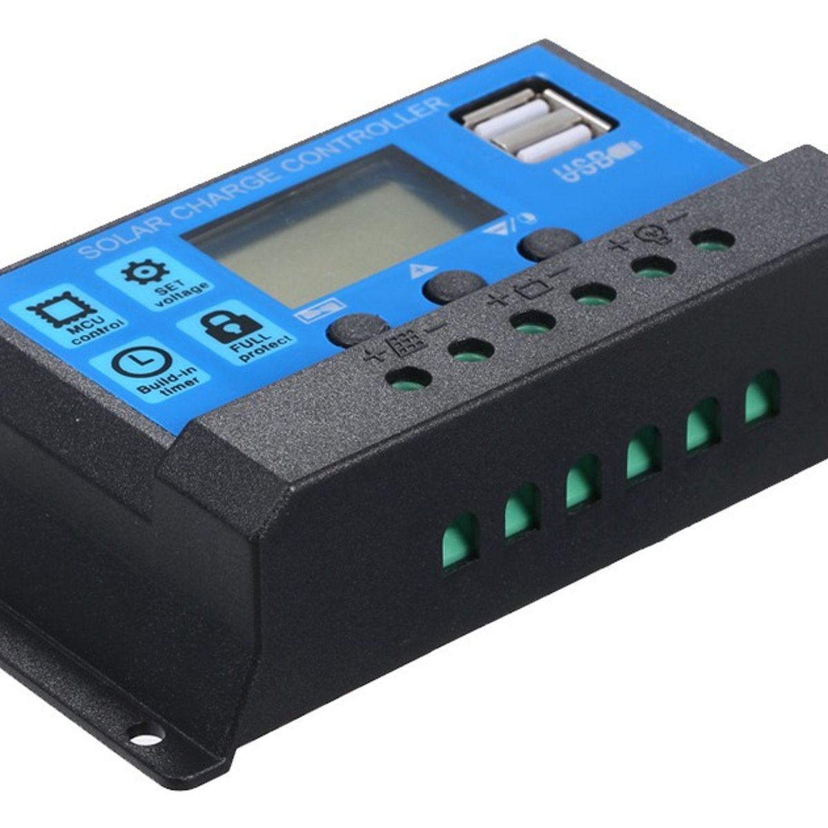 GENERICO - 10a 12v24v Controlador De Carga Solar Pwm Inteligente