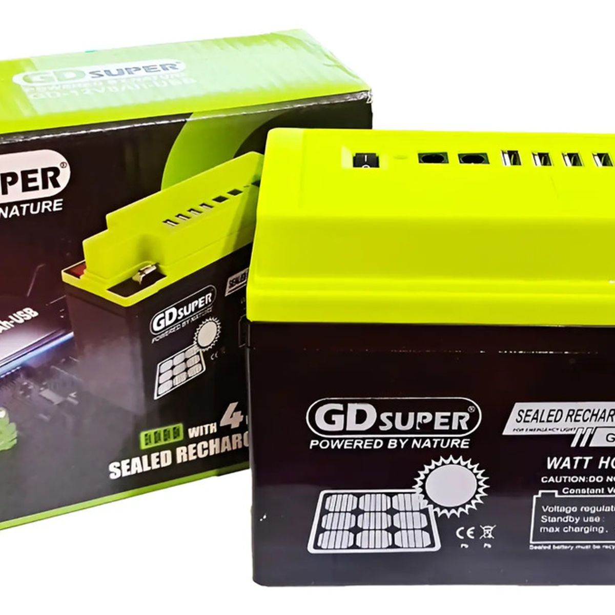 Batería Ciclo Profundo Qp Gel 12v 8ah X4 Usb Energía Solar 220090, marca GENERICO - Foto Principal