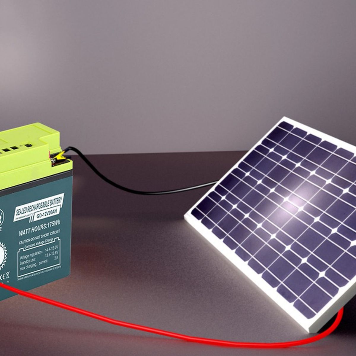 GENERICO - Batería Ciclo Profundo Qp Gel 12v 20ah X4 Usb Energía Solar