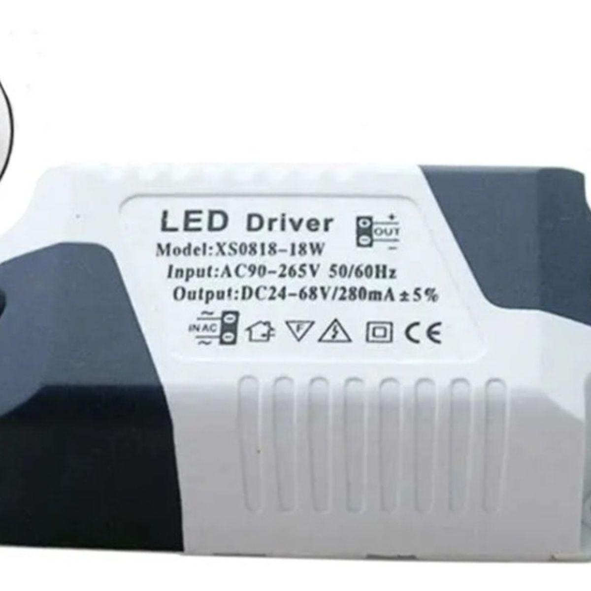 GENERICO - X10 Transformador Foco Panel Plafón Led Driver 8w 18w 240ma Luz Blanco frío