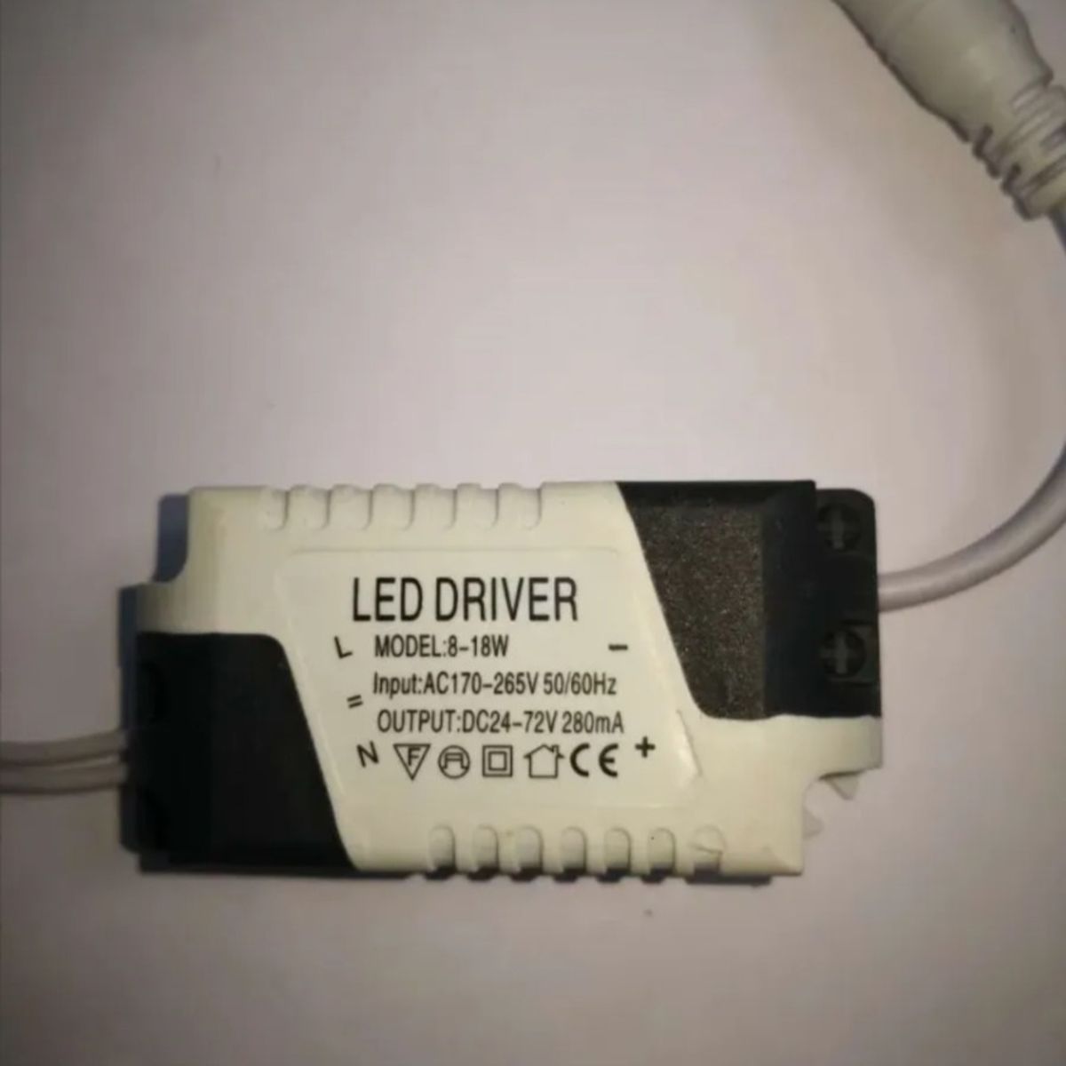 GENERICO - X10 Transformador Foco Panel Plafón Led Driver 8w 18w 240ma Luz Blanco frío