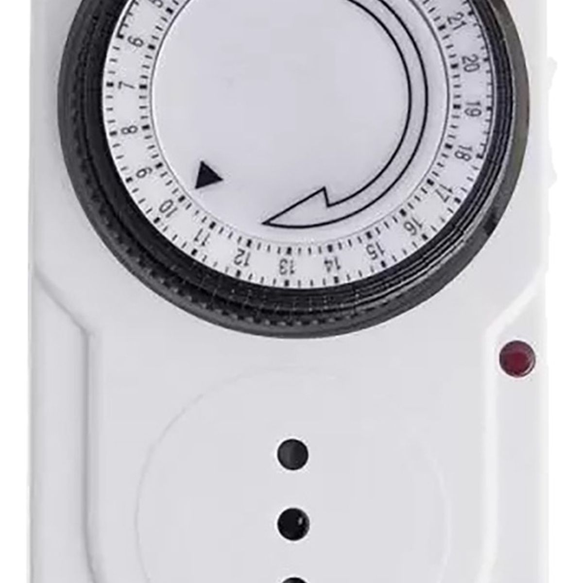 GENERICO - Temporizador Timer Analogico 24 Horas Adaptador