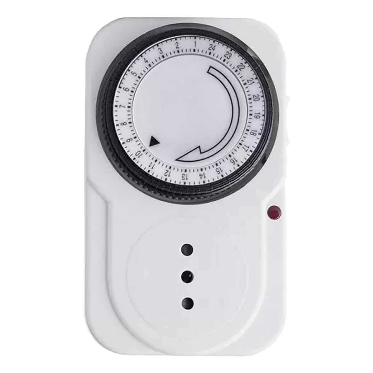 GENERICO - Temporizador Timer Analogico 24 Horas Adaptador