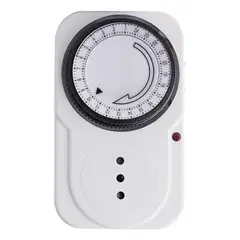GENERICO - Temporizador Timer Analogico 24 Horas Adaptador