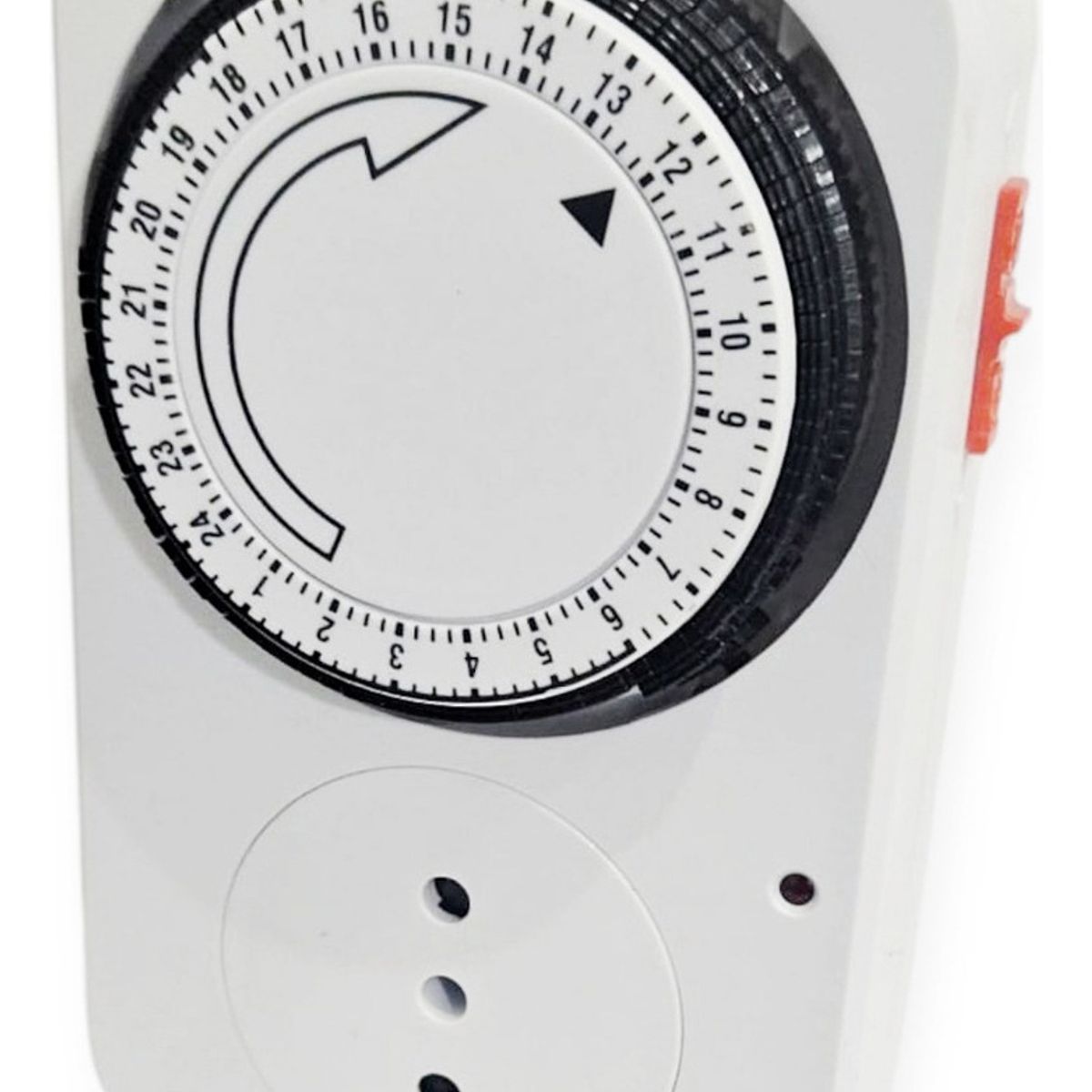 GENERICO - Temporizador Timer Analogico 24 Horas Adaptador