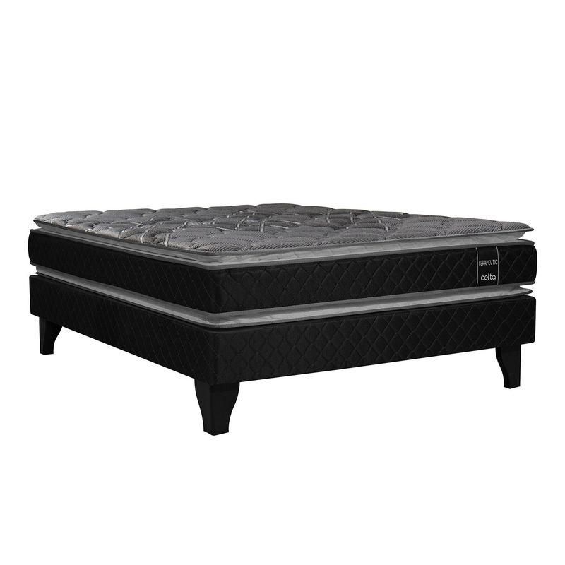 CELTA - Cama Europea Terapedic 2 Plazas X 1.90Mt Base Normal Celta