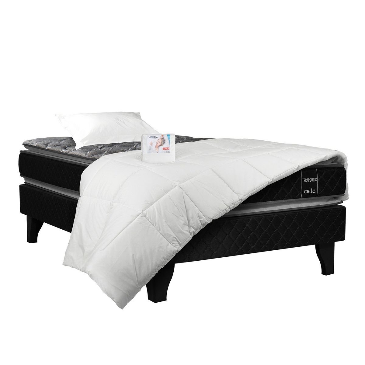 CELTA - Cama Europea Terapeutic 1.5 Plazas + Textil Celta