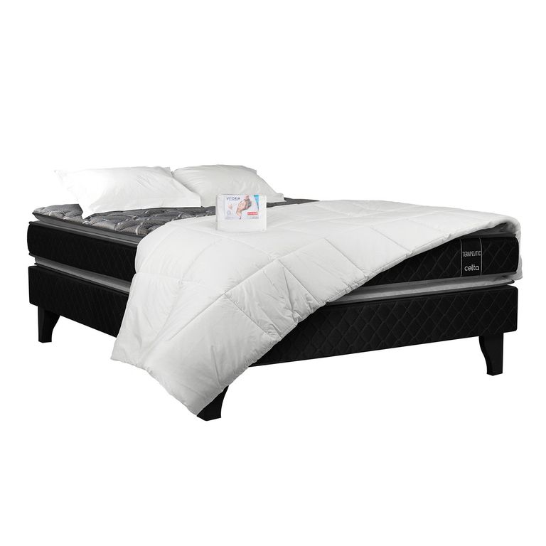 CELTA Cama Europea Terapeutic 2 Plazas + Textil
