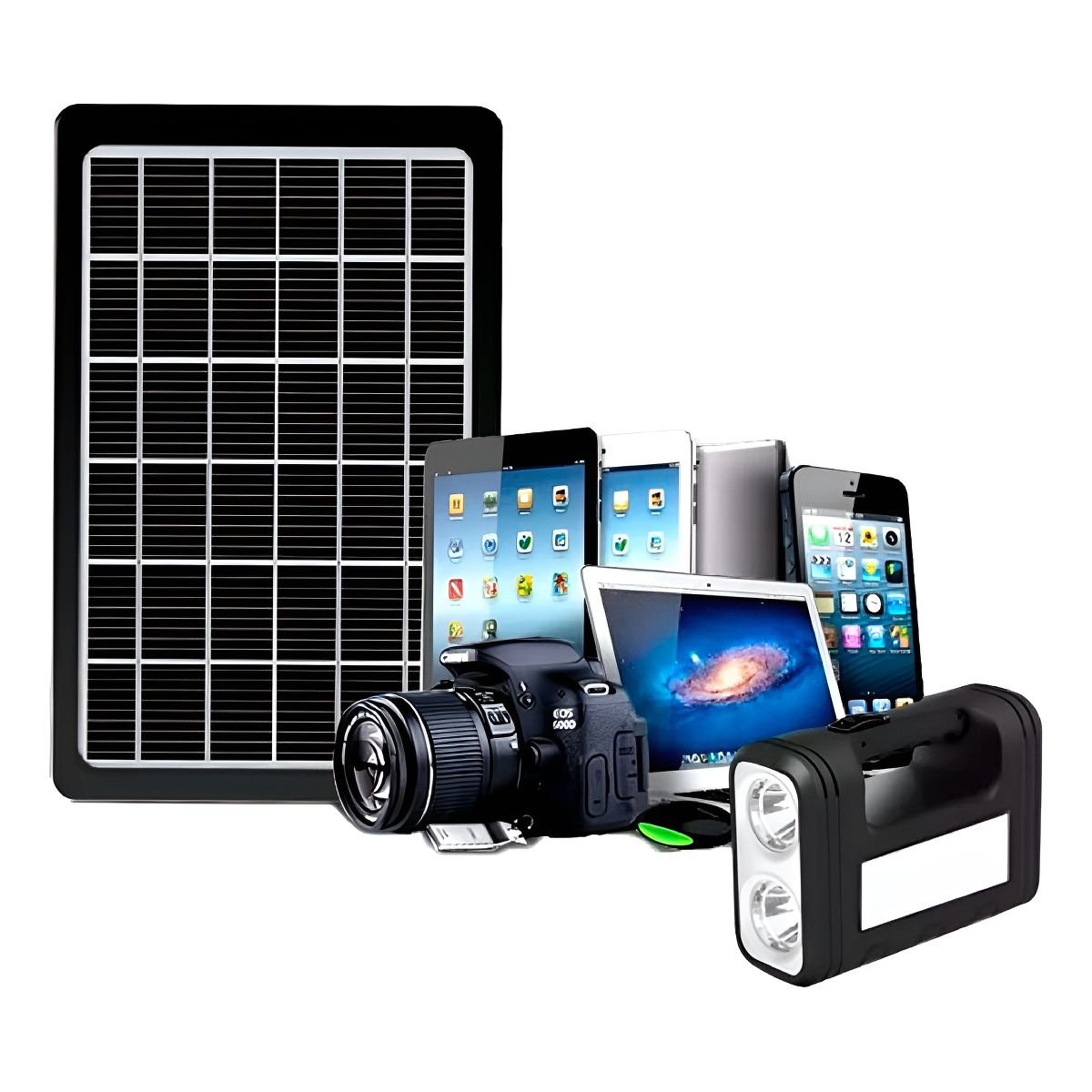 GENERICO - Cargador Panel Solar 8w 6v Celular Energía Solar Camping 220059