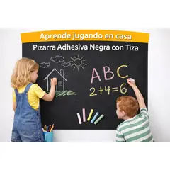 MOVI - Pizarra Adhesiva Negra con Tiza
