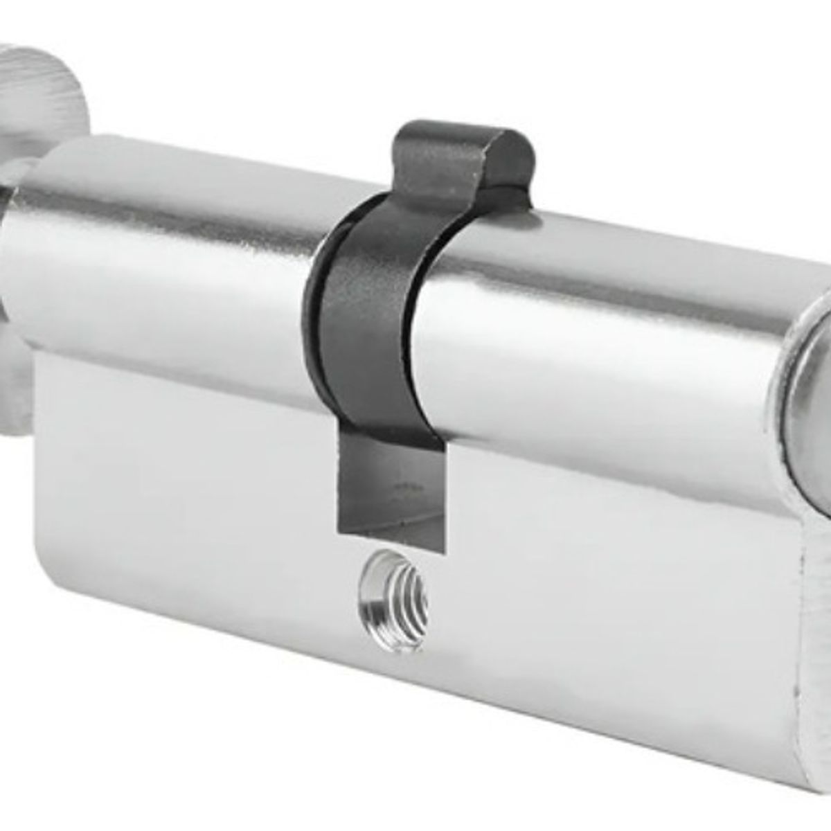 GENERICO - Cilindro Llave Mariposa 70mm 35-35 Bloqueo Seguridad Plata - 309010