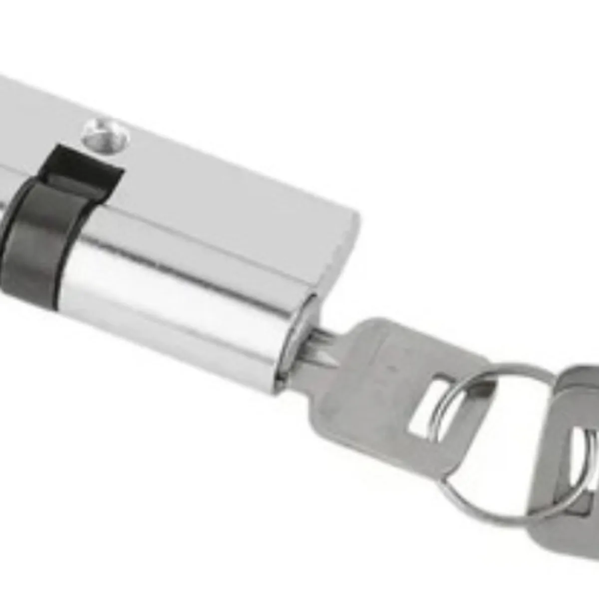 GENERICO - Cilindro Llave Mariposa 70mm 35-35 Bloqueo Seguridad Plata - 309010