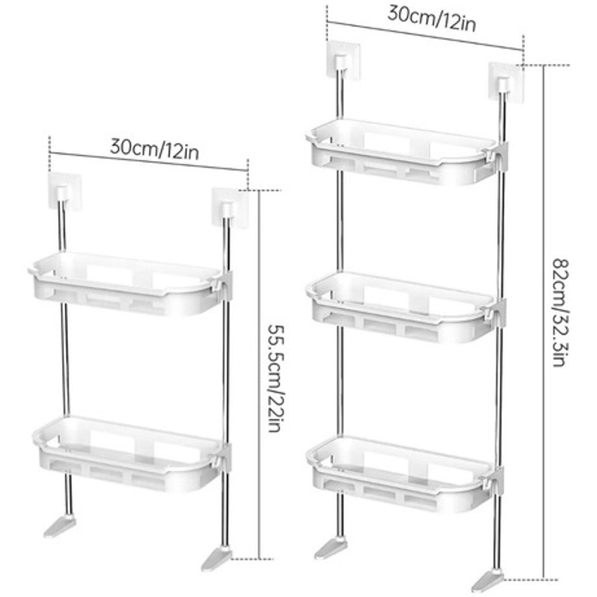GENERICO - Estante Organizador Baño Inodoro Repisa Cocina Lavandería Blanco
