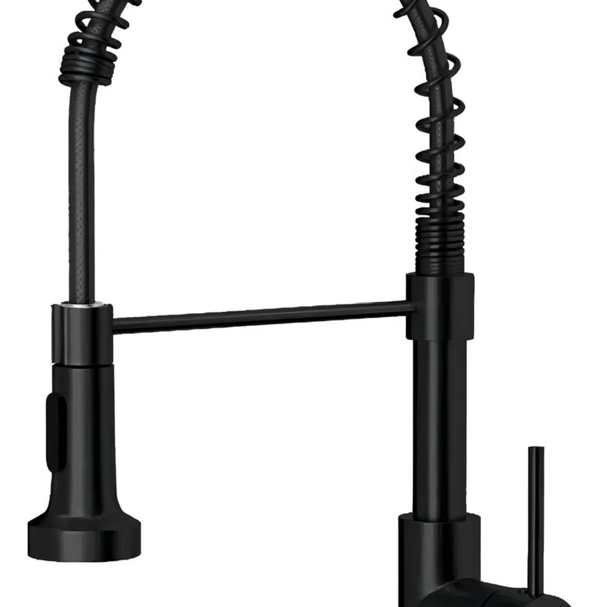 GENERICO - Llave Monomando Lavaplatos Flexible Griferia Cocina Luxury Acabado Mate Color Negro