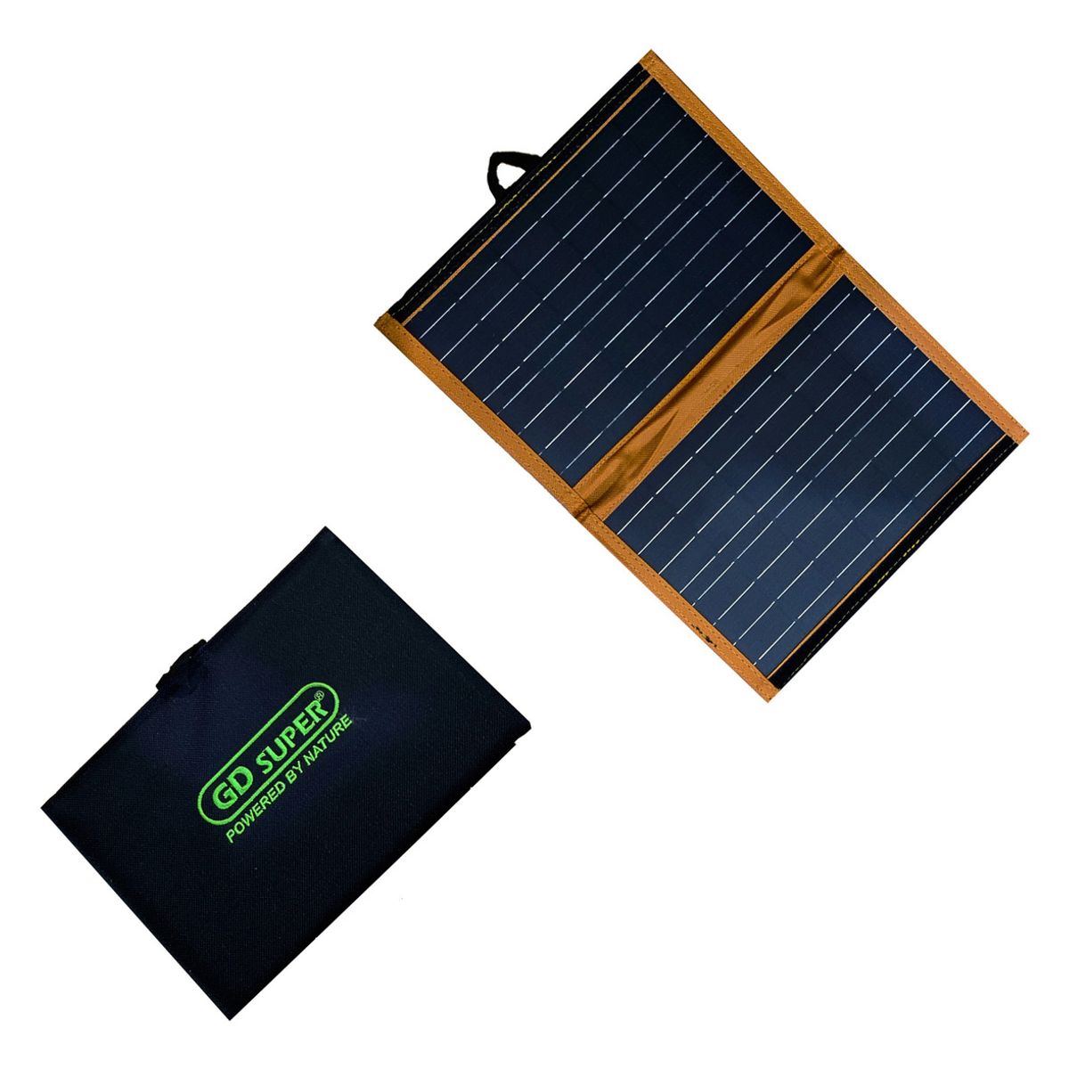 GENERICO - Panel Solar Portátil Bolso 2 Usb Para Carga 6v 10w Color Negro - 220092
