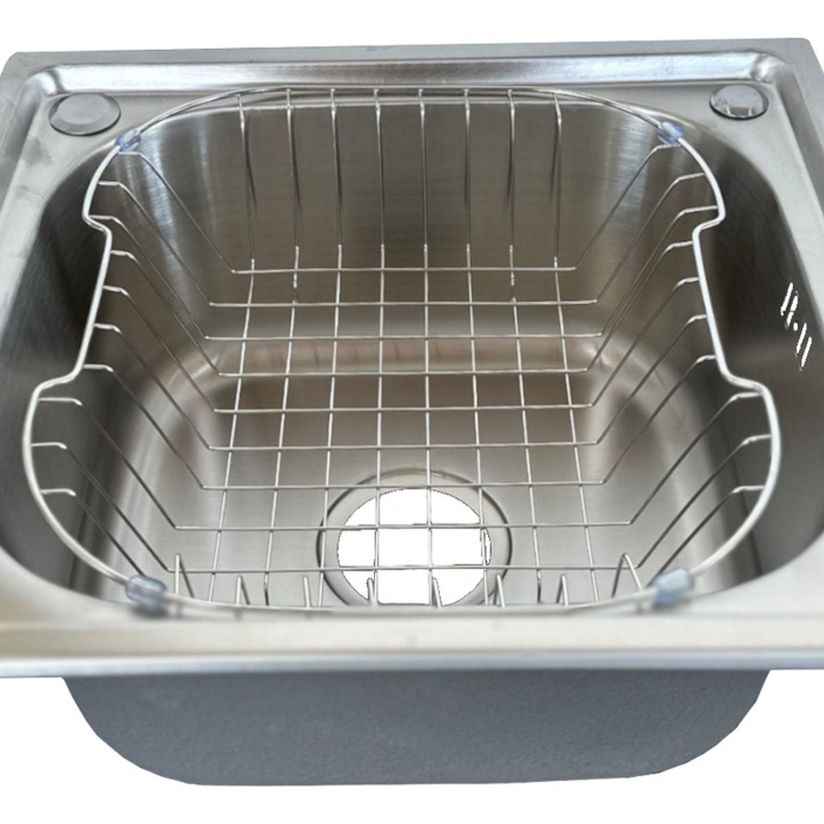 GENERICO - Lavaplatos Simple Victtorino Acero Inoxidable 201 Sobre Mesada 46x41x20cm
