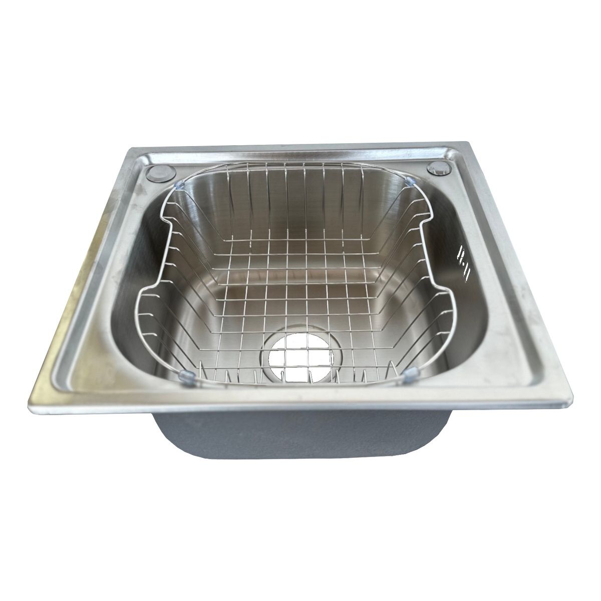 GENERICO - Lavaplatos Simple Victtorino Acero Inoxidable 201 Sobre Mesada 46x41x20cm