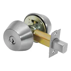 GENERICO - Cerradura Chapa De Seguridad Doble Cerrojo Acero Inoxidable Color Plata - 309019