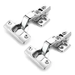 GENERICO - Set 10 Bisagras Rectas Cierre Suave 35 Mm Reten Mueble Perno