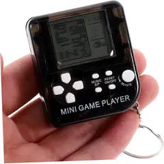 GENERICO - Mini Consola Llavero Multi Juegos Negro