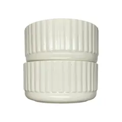 GENERICO - Pack 2 Plato Bowl Sopero Hogar Lineas 7x15cm Beige