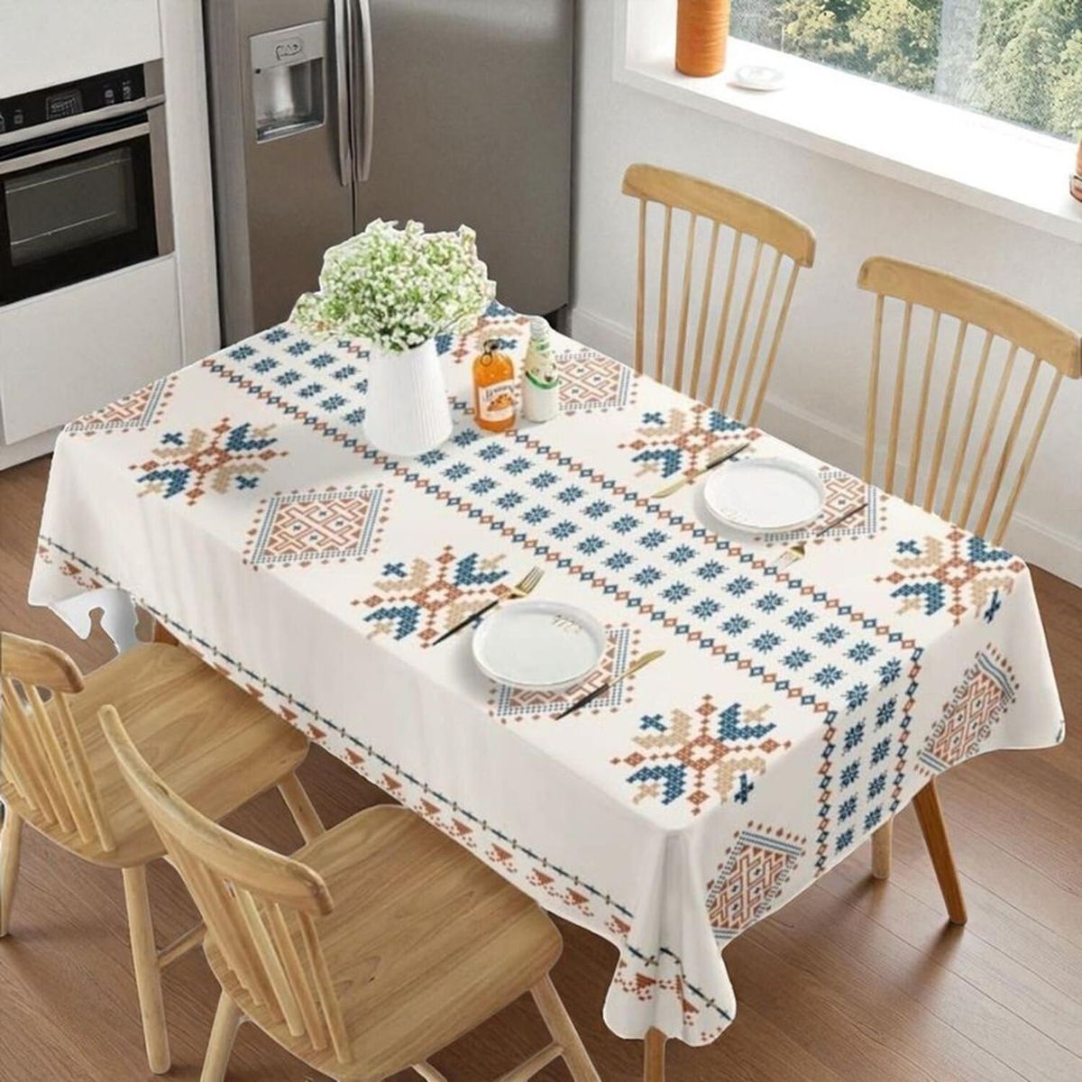 GENERICO - Mantel De Mesa Rectangular 140cm X 220cm Impermeable - Multicolor