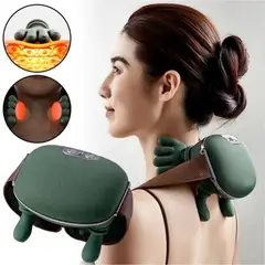 MOVI - Masajeador Eléctrico Shiatsu 3D con Calor Tipo Manos para Cuello, Espalda y Hombros