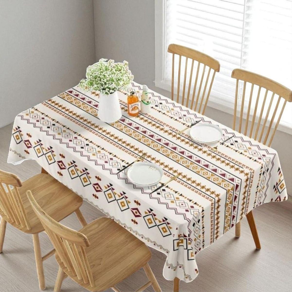 GENERICO - Mantel De Mesa Rectangular 140cm X 220cm Impermeable - Multicolor