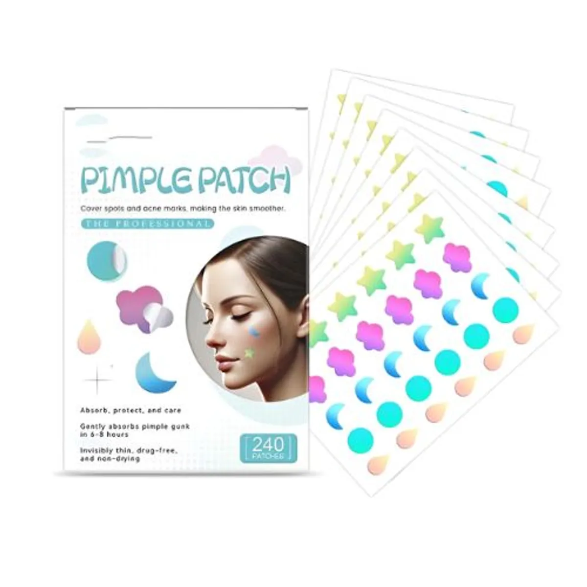 GENERICO - Parches Multicolores Para El Acné Cubrir El Acné