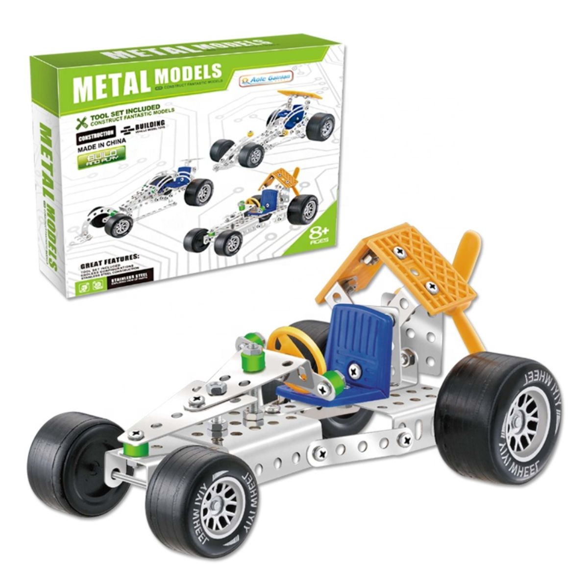 TRUCK REPUBLIC - MEKANO METAL CONSTRUYE GO KART – 92 PIEZAS