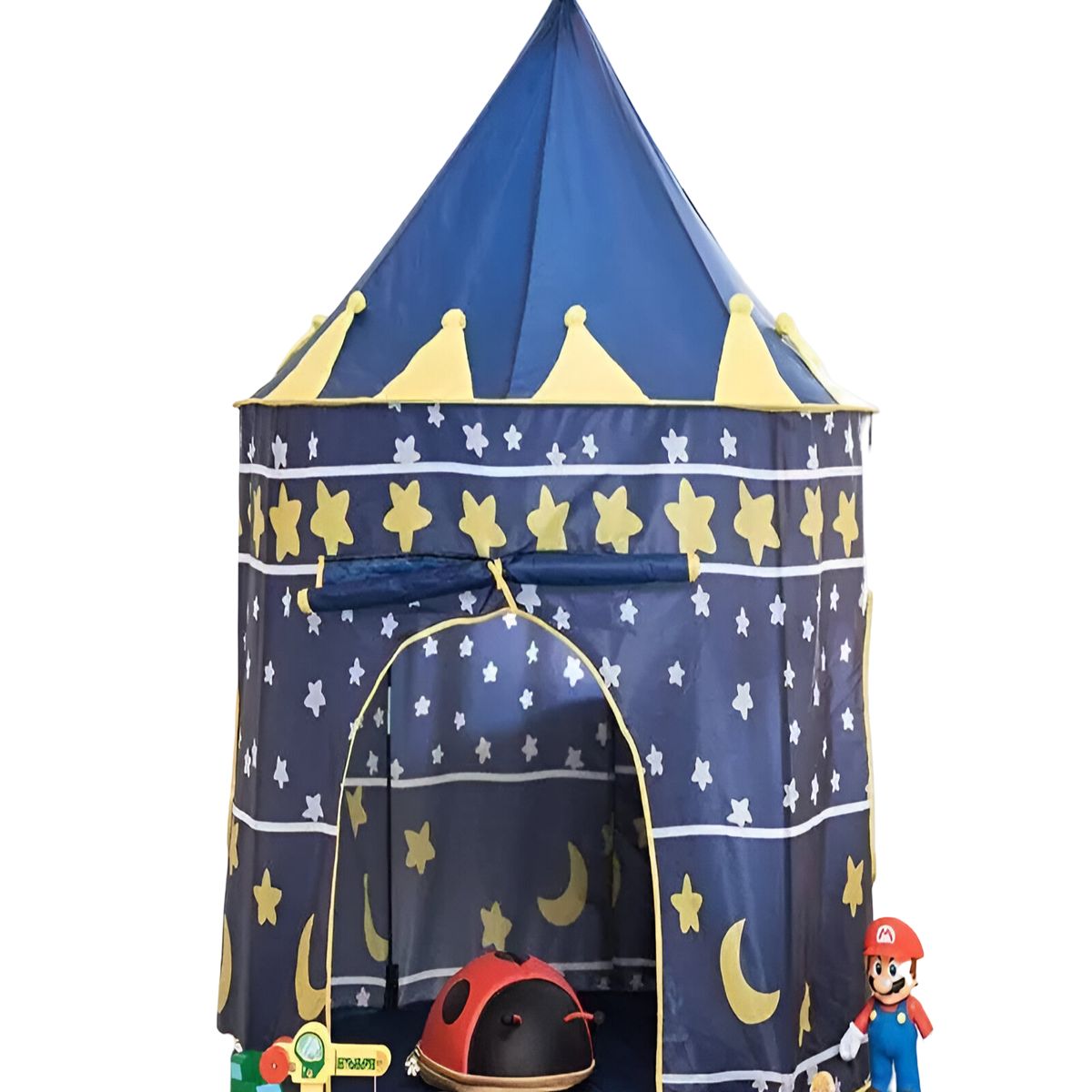 GENERICO - CARPA INFANTIL CON FORMA DE TORRE AZUL