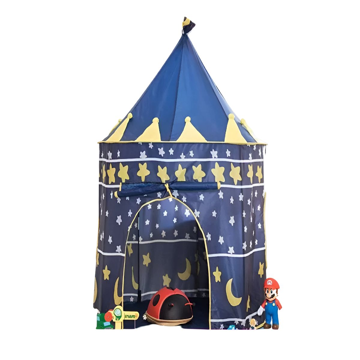 GENERICO - CARPA INFANTIL CON FORMA DE TORRE AZUL
