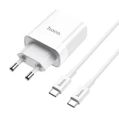 HOCO - Cargador Rápido Dual 20W PD USB-C + USB