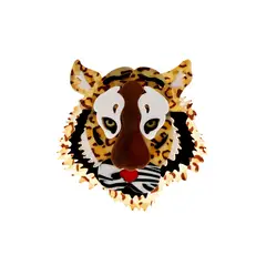 LILY JOYAS - Prendedor Tigre Acrilico