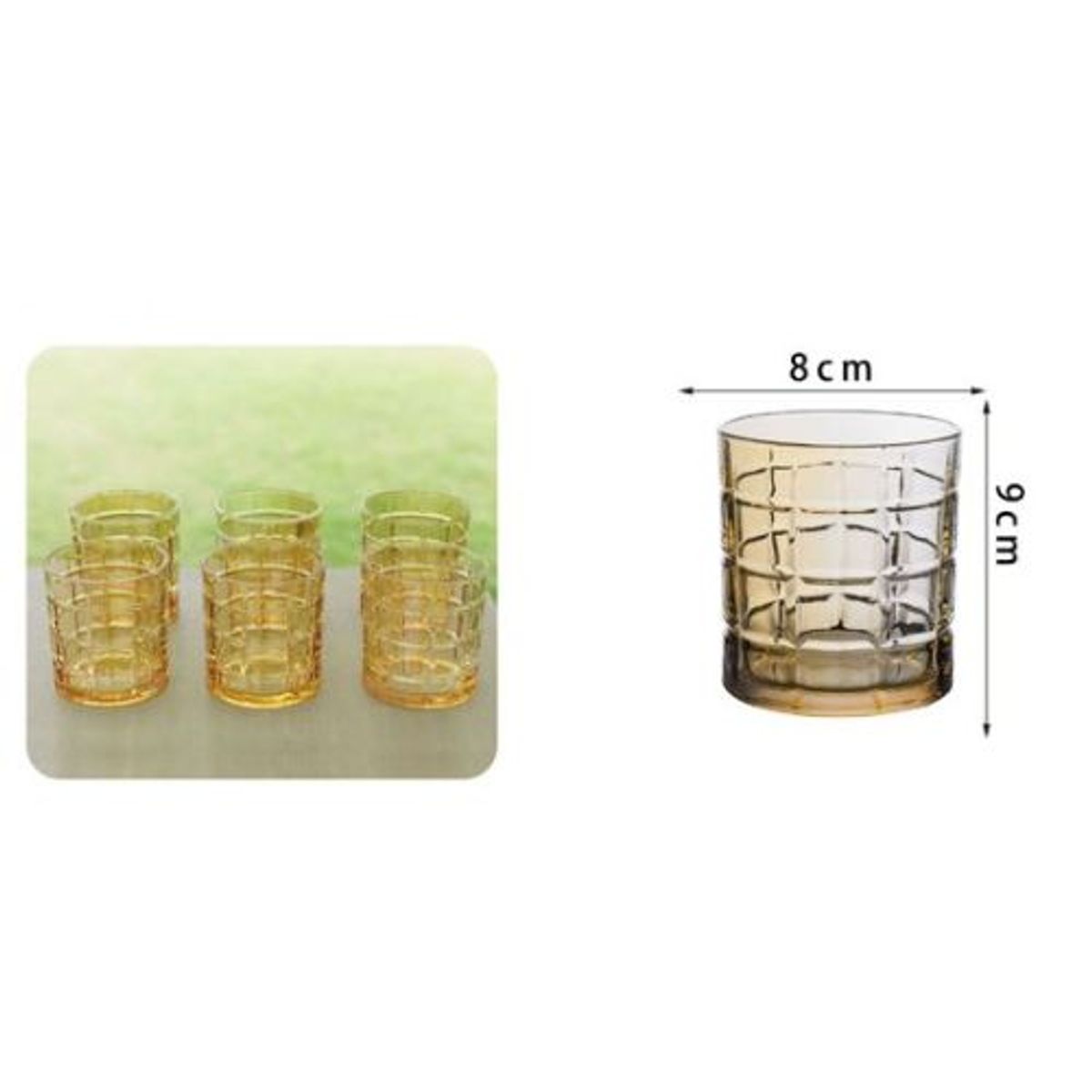 GENERICO - VASOS PEQUEÑOS DE VIDRIO 320ML