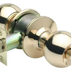 GENERICO - Cerradura Cilíndrica Pomo Baño Dormitorio Chapas Chapa Llave Bronce - 309012