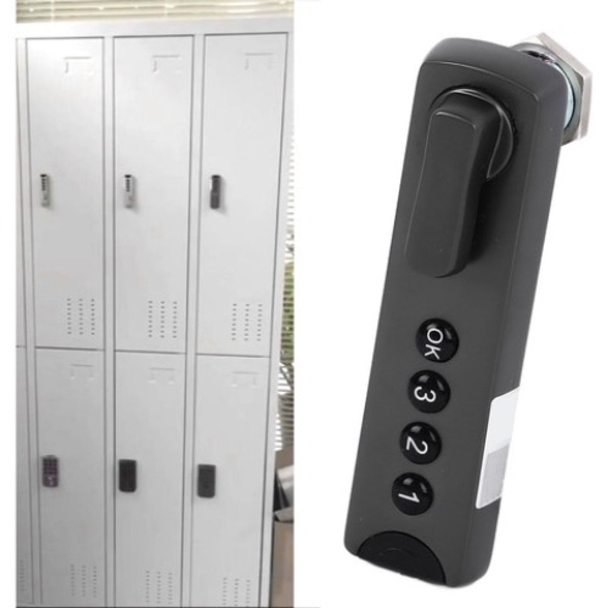 GENERICO - Cerradura Mueble Cajon Puerta Contraseña Con Clave Negro - 309011