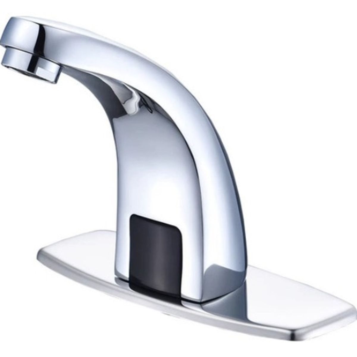 GENERICO - Llave Lavamanos Moderno Sensor Infrarrojo Automático Plata - 301045 Cromado