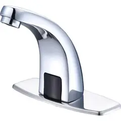 GENERICO - Llave Lavamanos Moderno Sensor Infrarrojo Automático Plata - 301045 Cromado