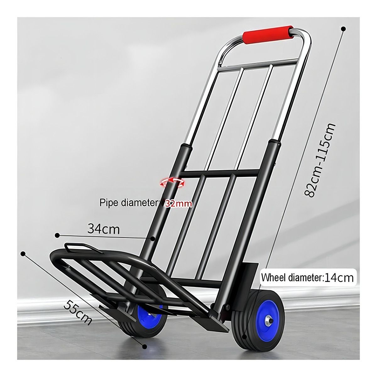 GENERICO - Carro Plegable De Carga Yegua 100 Kg + Pulpo