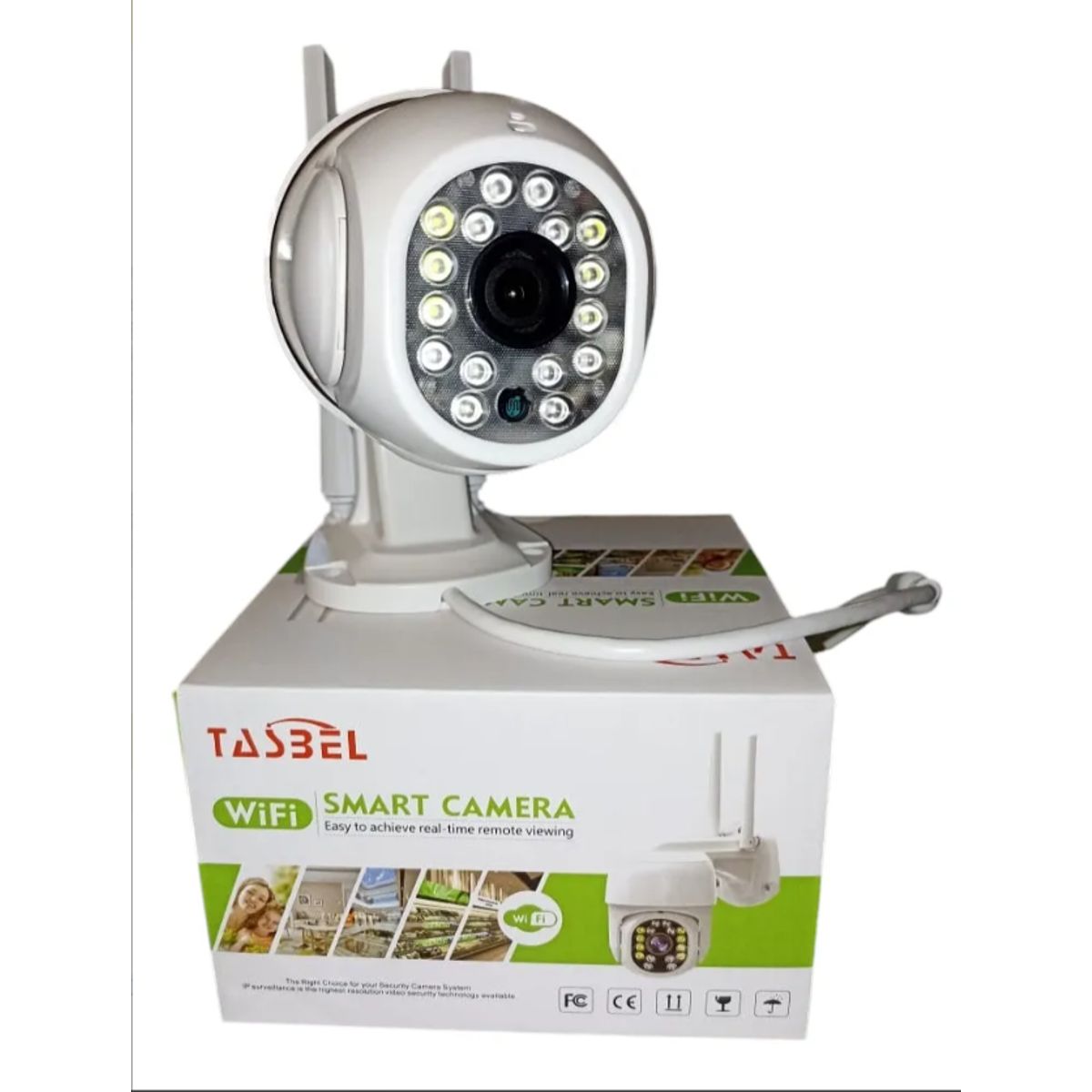 GENERICO - Cámara de Seguridad WiFi 1080P con Visión Nocturna y Audio Bidireccional
