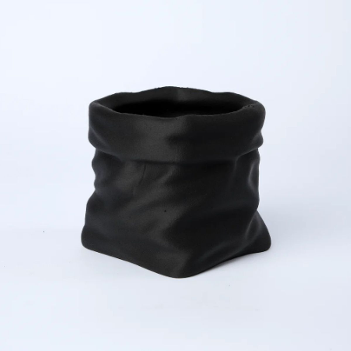 GENERICO - Maceta Forma de Bolsa Negra