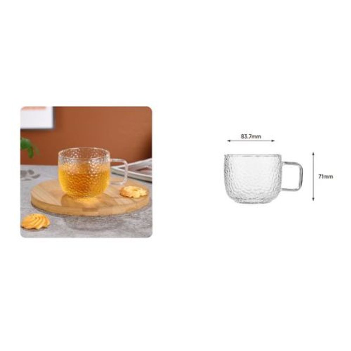GENERICO - TAZA DE VIDRIO X6UND 300ML
