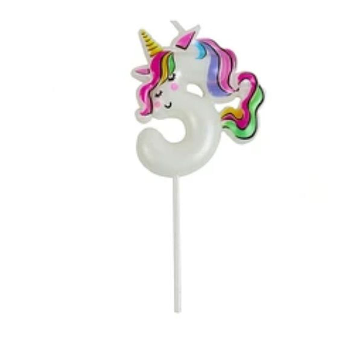 GENERICO - Vela Nº 5 unicornio 11cm