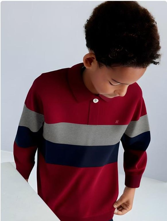 1 Polo bandas Rojo 10 ANOS